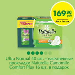 Акция - Женские гигиенические прокладки Naturella