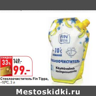 Акция - Стеклоочиститель Fin Tippa, -10С