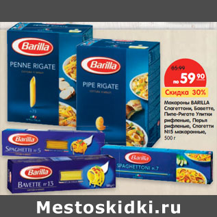 Акция - Макароны BARILLA