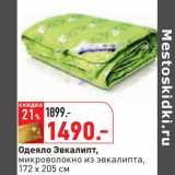 Магазин:Окей,Скидка:Одеяло Эвкалипт, микроволокно из эвкалипта, 172х205 см 