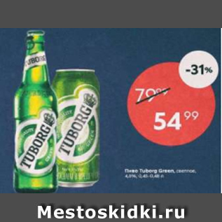 Акция - Пиво Tuborg Green