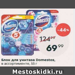 Акция - Блок для унитаза Domestos