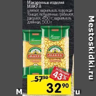 Акция - Макаронные изделия МАКFA