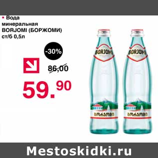 Акция - Вода минеральная Borjomi