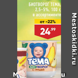 Акция - Биотворог Тема