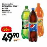 Магазин:Дикси,Скидка:Напиток б/а
Mountain dew***
pepsi
Mirinda
апельсин***