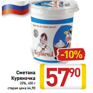 Акция - Сметана Куряночка 20%