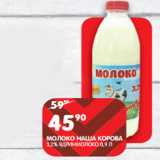 Магазин:Spar,Скидка:МОЛОКО НАША КОРОВА
3,2% ЯДРИНМОЛОКО