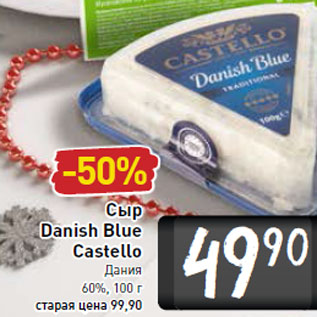 Акция - Сыр Danish Blue Castello