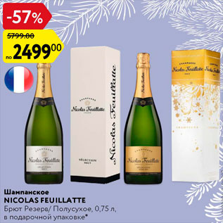 Акция - Шампанское Nicolas Feuillatte