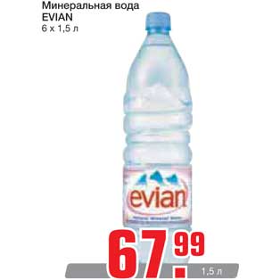 Акция - Минеральная вода EVIAN