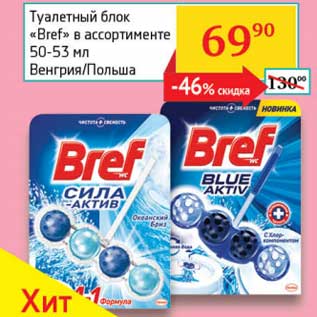 Акция - Туалетный блок "Bref"