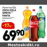 Магазин:Дикси,Скидка:Напиток б/а
COCA-COLA
SPRITE***
FANTA
апельсин***