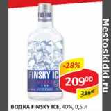 Магазин:Верный,Скидка:Водка Finsky Ice, 40%