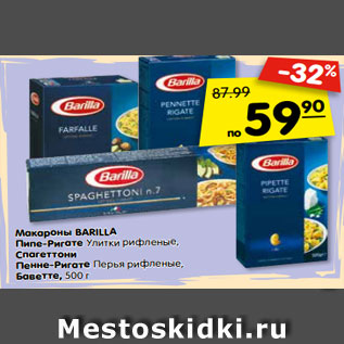 Акция - Макароны BARILLA