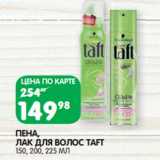 Магазин:Spar,Скидка:Пена, лак для волос Taft 