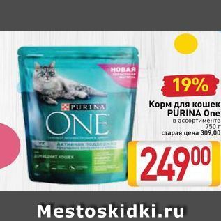 Акция - Корм для кошек PURINA One