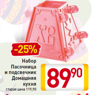 Акция - Набор Пасочница и подсвечник Домашняя кухня