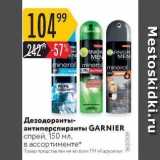 Карусель Акции - Дезодоранты- антиперспиранты GARNIER 