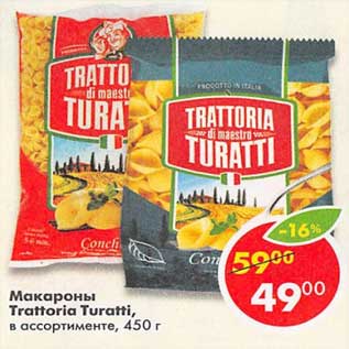 Акция - Макароны Trattoria Turatti