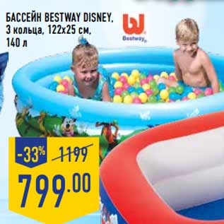 Акция - Бассейн BESTWAY Disney,