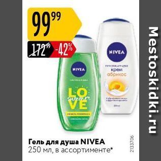 Акция - Гель для душа NIVEA