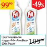 Магазин:Седьмой континент,Скидка:Средство для мытья посуды Pril Алое Вера