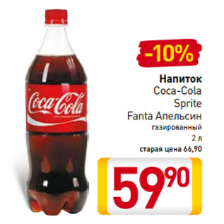 Акция - Напиток Coca-Cola Sprite Fanta Апельсин