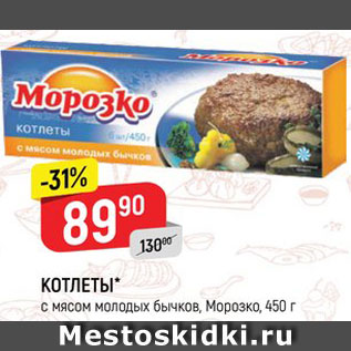 Акция - КОТЛЕТЫ Морозко