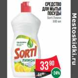 Магазин:Spar,Скидка:Средство
для мытья
посуды
Sorti Лимон 