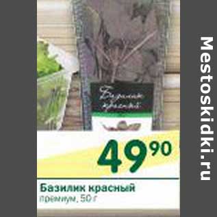 Акция - Базилик красный премиум