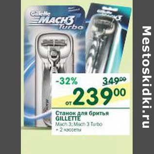 Акция - Станок для бритья Gillette