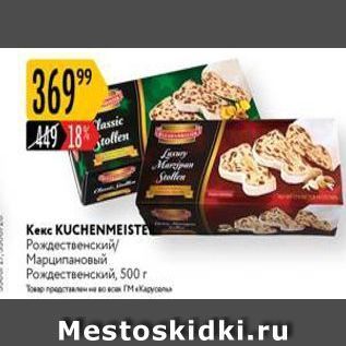 Акция - Кекс KUCHENMEISTE