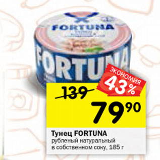 Акция - Тунец Fortuna