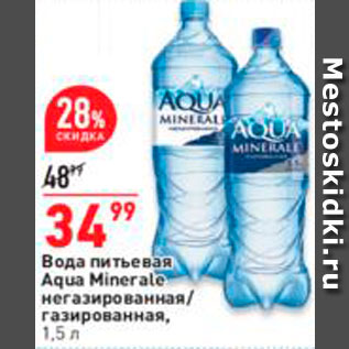 Акция - Вода Aqua Minerale