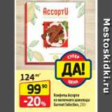 Да! Акции - Конфеты Ассорти
из молочного шоколада
Gurmet Selection, 250 г