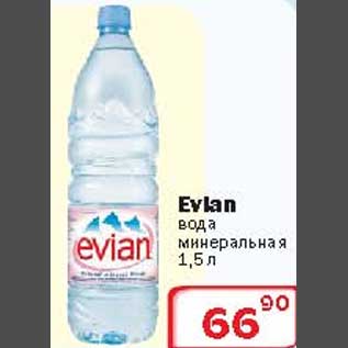 Акция - Вода минеральная Evlan
