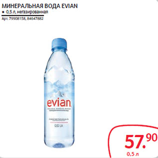 Акция - МИНЕРАЛЬНАЯ ВОДА EVIAN