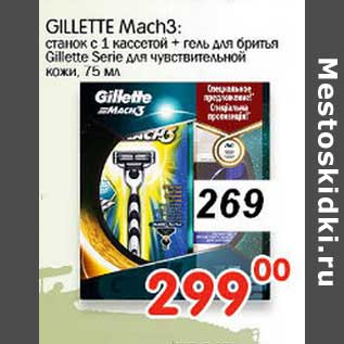 Акция - GILLETTE Mach3