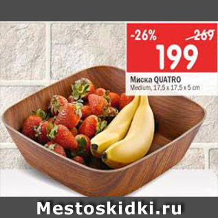 Акция - Миска Quatro