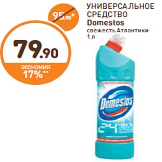 Акция - УНИВЕРСАЛЬНОЕ СРЕДСТВО Domestos свежесть Атлантики 1 л