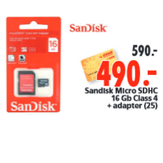 Акция - Sandisk Micro SDНС