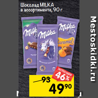 Акция - Шоколад Milka