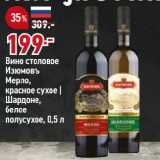 Магазин:Окей,Скидка:Вино столовое
Изюмовъ
Мерло,
красное сухое |
Шардоне,
белое
полусухое