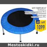 Магазин:Лента,Скидка:Батут TRAMPOLINE 40”
