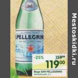 Магазин:Перекрёсток,Скидка:Вода San Pellegrino минеральная 