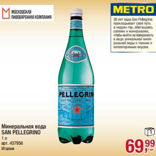 Акция - Минеральная вода San Pellegrino