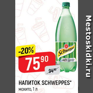 Акция - НАПИТОК Schweppes