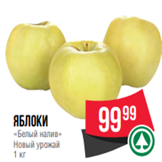 Акция - яблоки «Белый налив» Новый урожай 1 кг