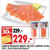 Магазин:Окей супермаркет,Скидка:Семга/Форель филе-кусок слабой соли, Балтийский Берег